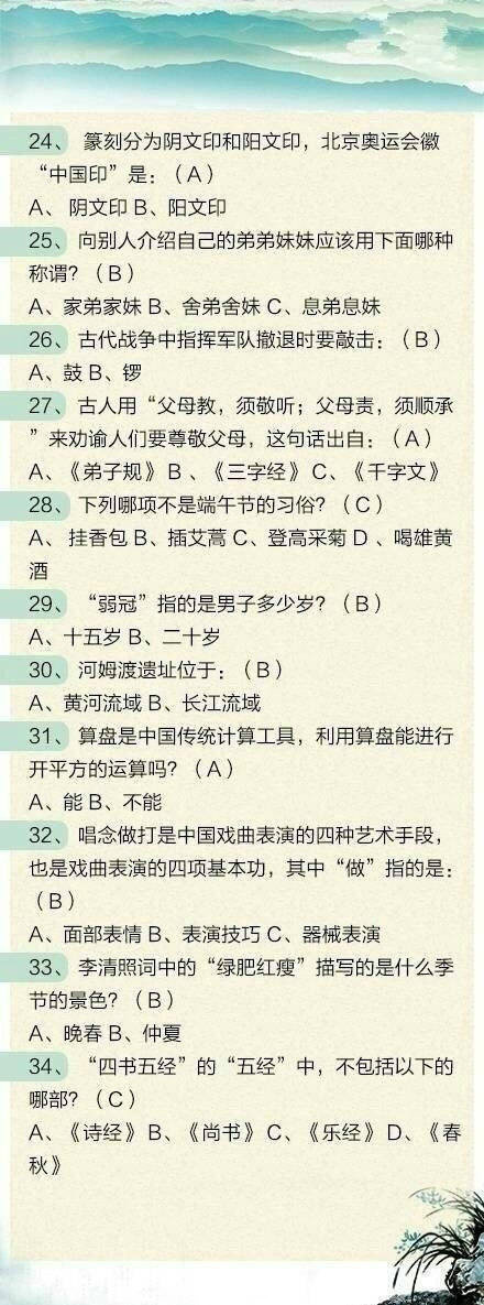 2020年浙江公務(wù)員考試常識(shí)積累：中國(guó)文學(xué)常識(shí)100題