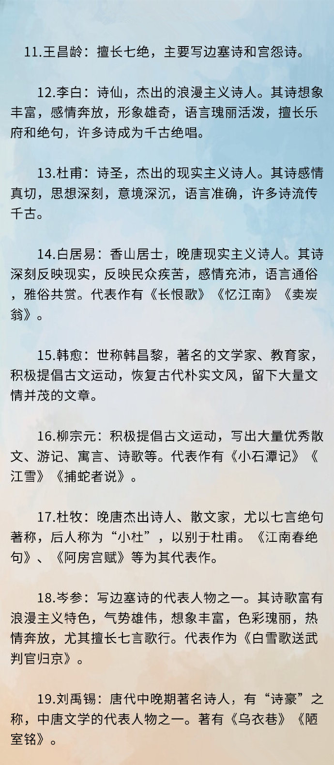 常識(shí)積累：中國(guó)歷史上的40個(gè)名人